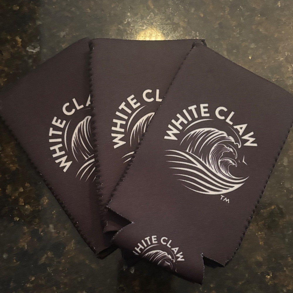 White Claw Black Can Coolers set of 3 New